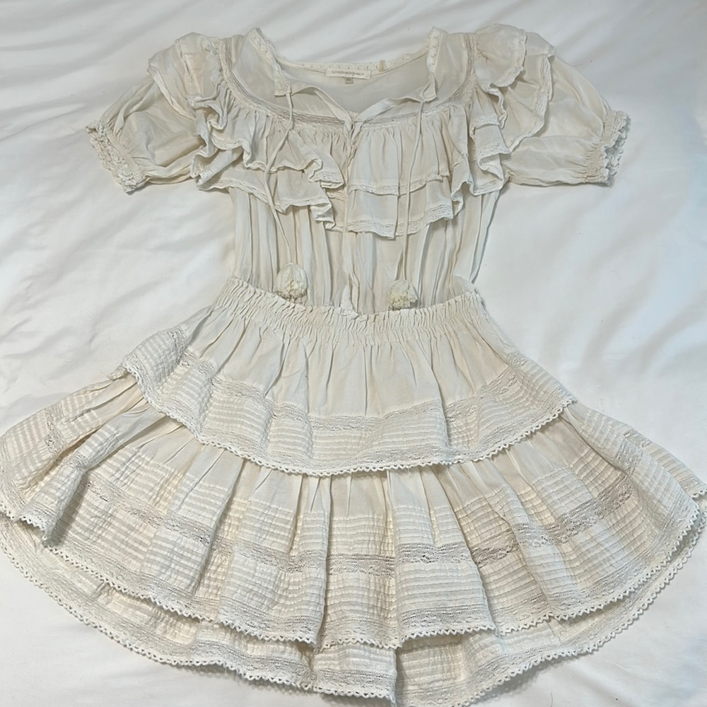 LoveShackFancy Dress - Size XS - Beige